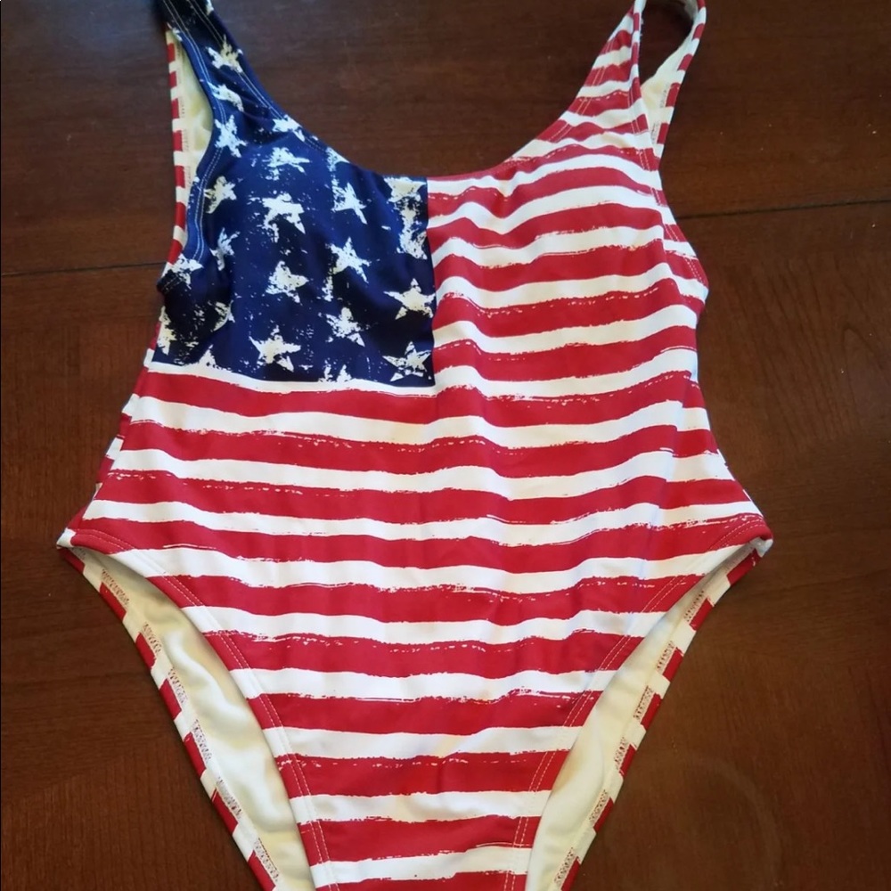 American Flag One piece NWOT